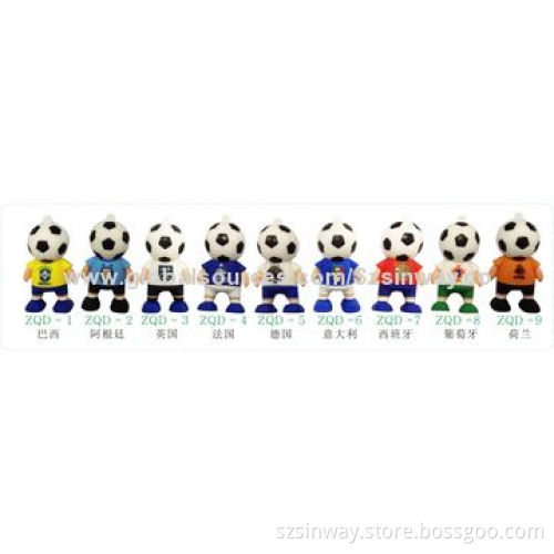2014 Brazil World Cup Ball PVC USB Flash Drives, 1 to 32GB Capacity